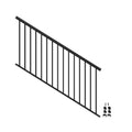 6’ x 36” Matte Black Aluminum Stair Kit S5503