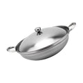 Stainless Steel Double Handle Cooking Pot with Lid U164504