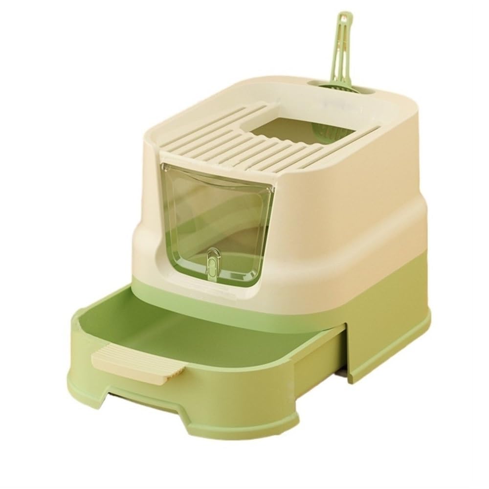 Enclosed Top-Entry Cat Litter Box with Scoop B1607