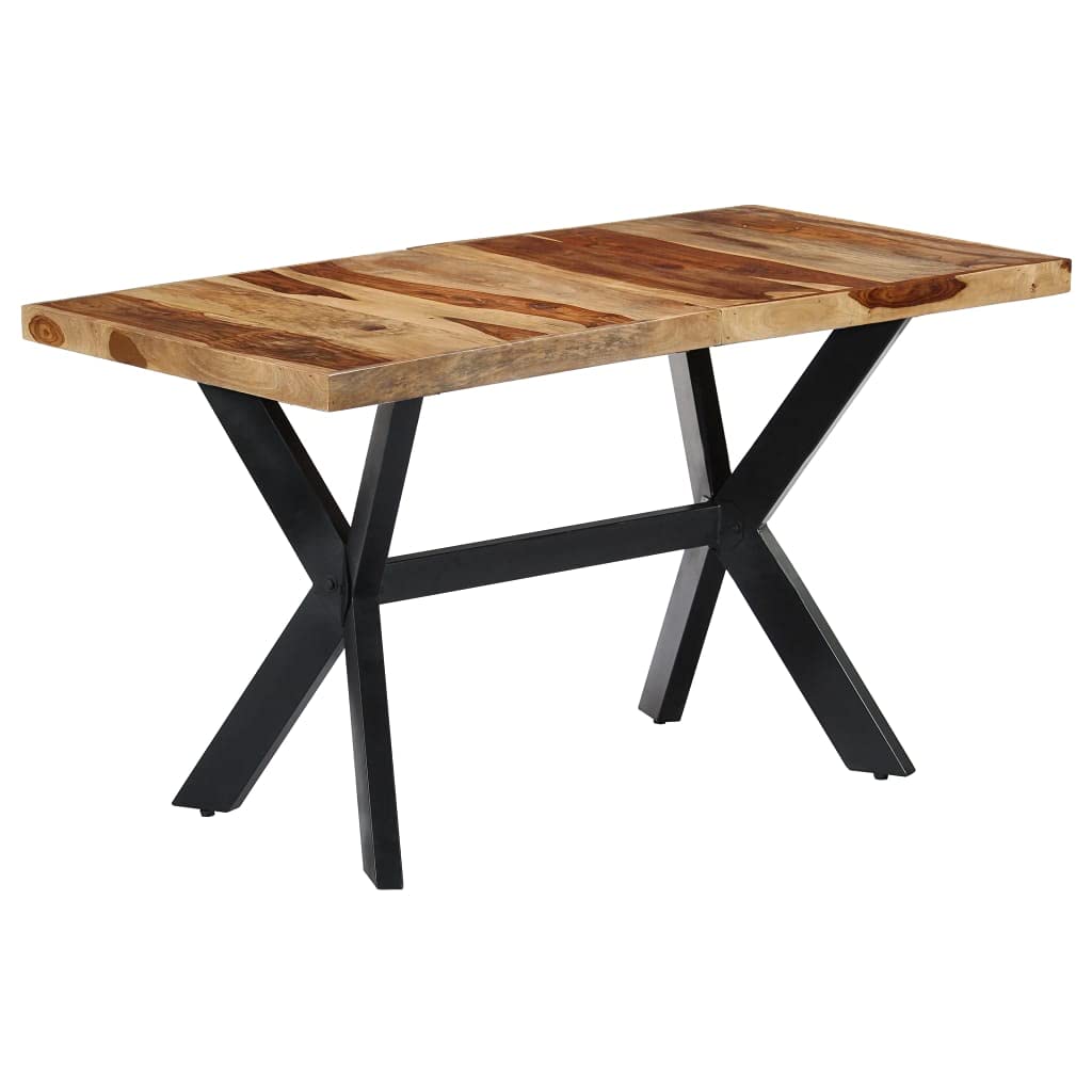 Rustic Industrial Style Solid Sheesham Wood Dining Table K619