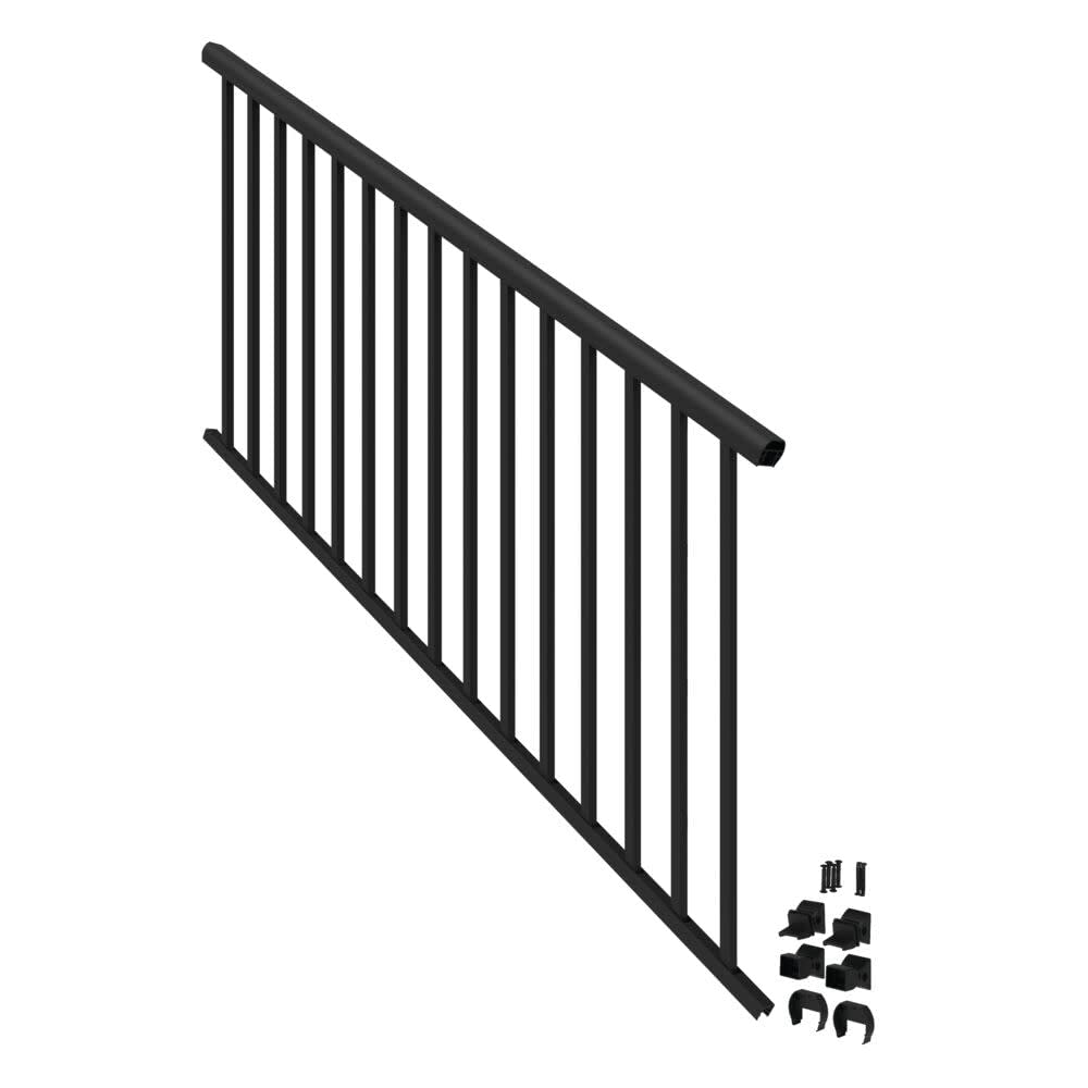 6’ x 36” Matte Black Aluminum Stair Kit S5503