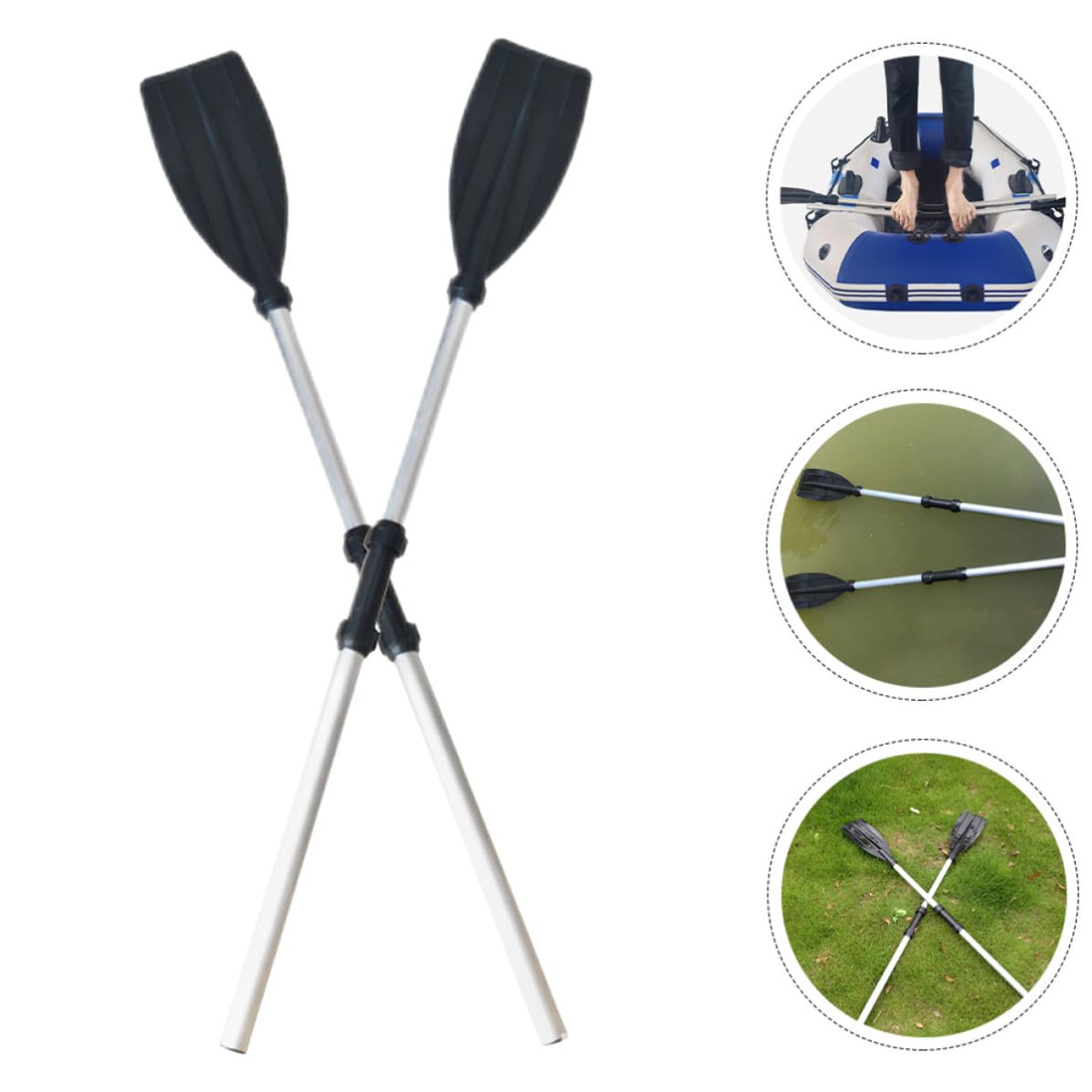2pcs Adjustable Aluminum Alloy Kayak Paddle Set S402223