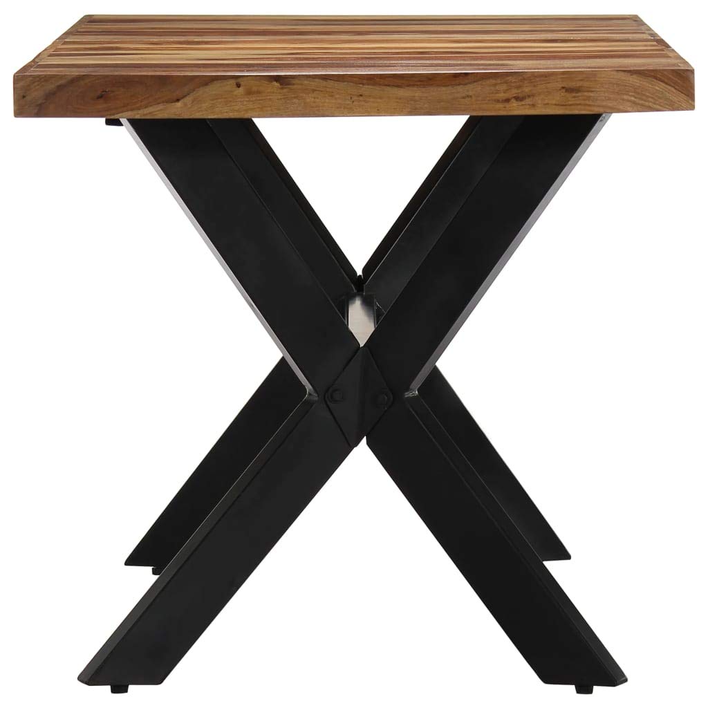 Rustic Industrial Style Solid Sheesham Wood Dining Table K619