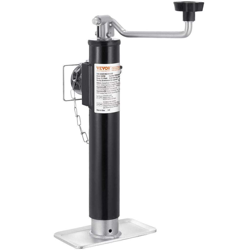 2000 lbs Weld-on Swivel Trailer Jack with Handle M5191