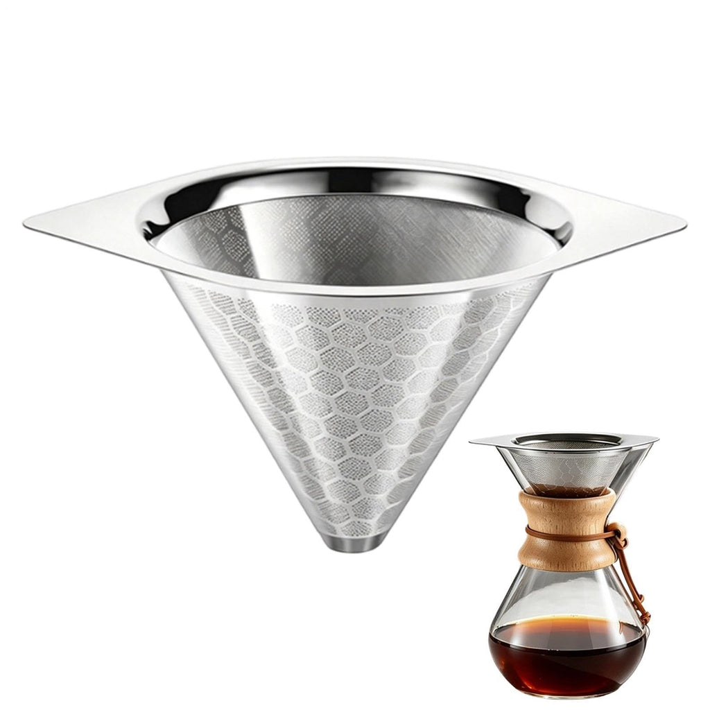 Heat Resistant Reusable Stainless Steel Drip Coffee Filter I4274