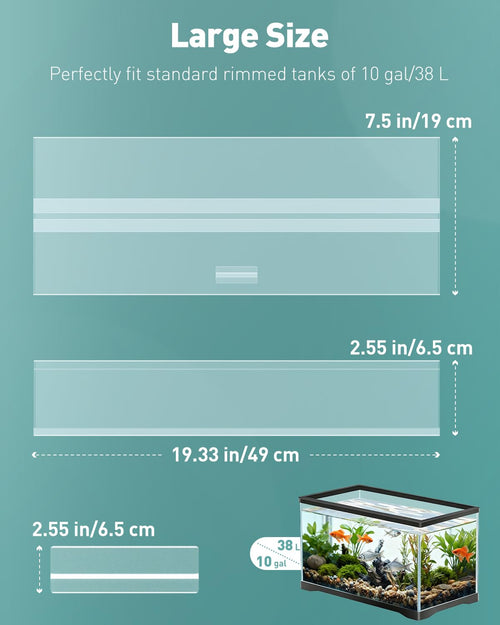 10 Gallon Clear Polycarbonate Aquarium Lid D7152