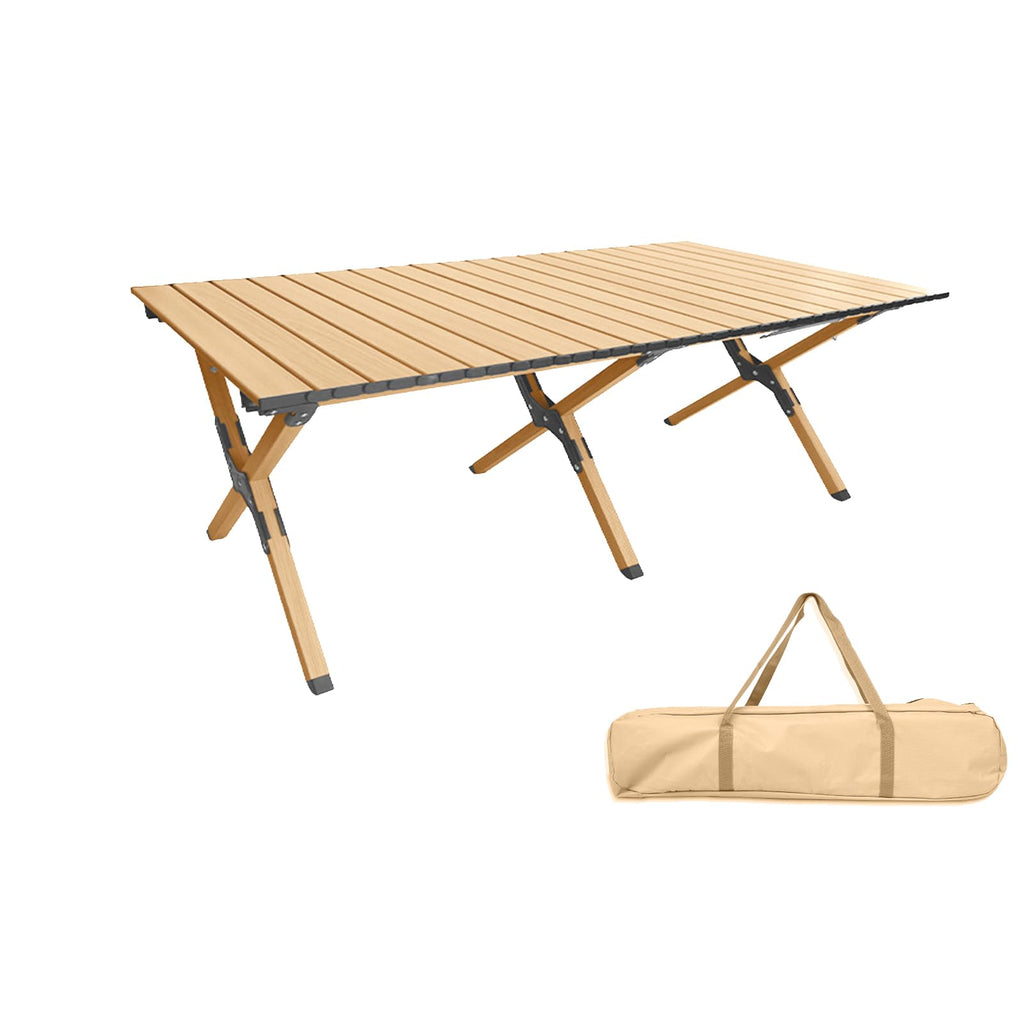 Folding Aluminum Camping Table with Carry Bag I424
