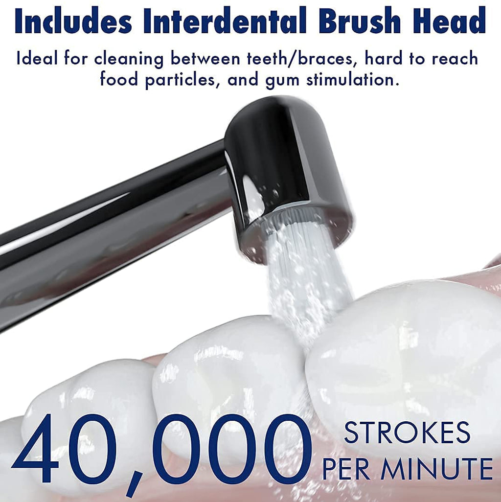 Rechargeable Electric Toothbrush Set with 14 Brush Heads A960