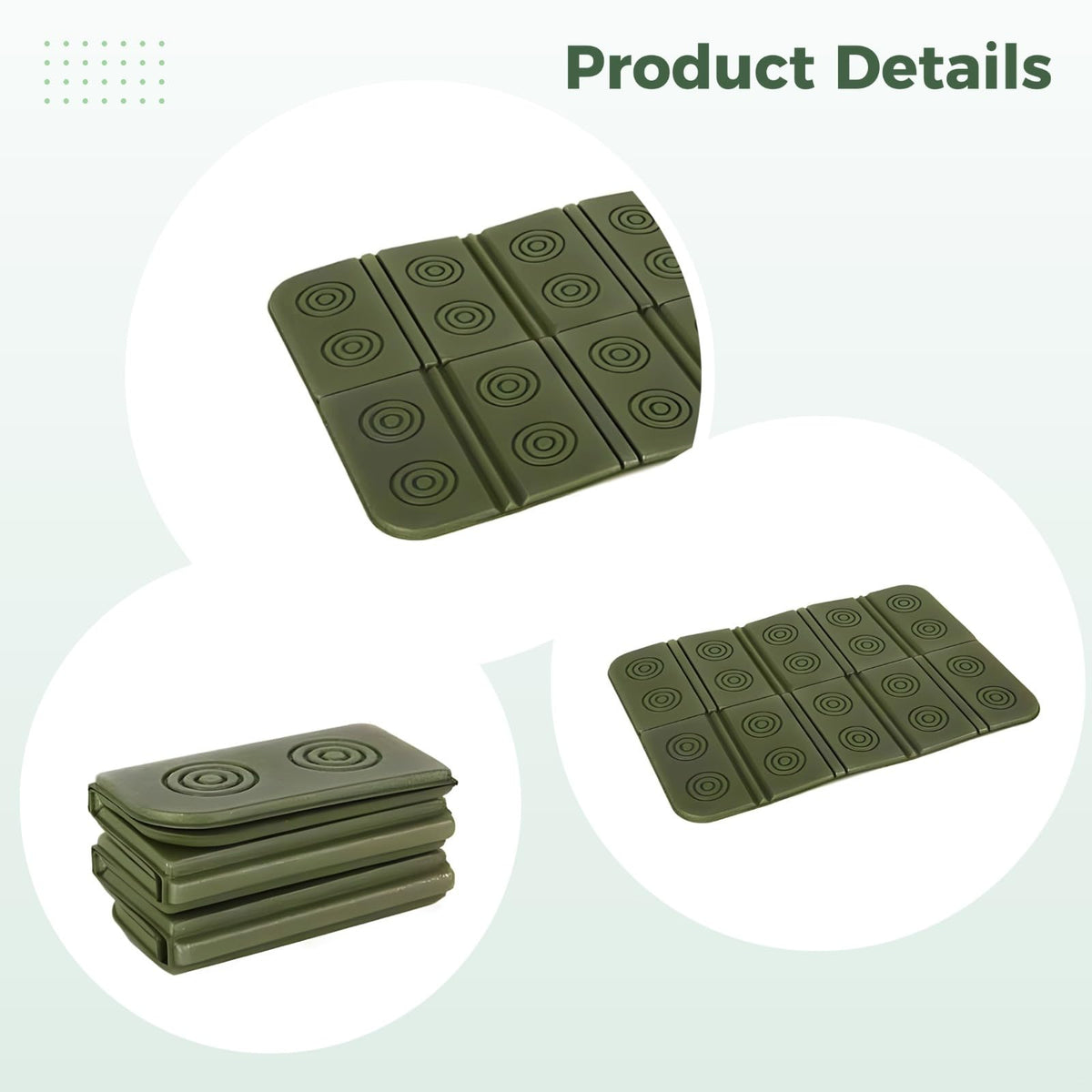 2 Pcs Waterproof Folding Foam Camping Mats J336314