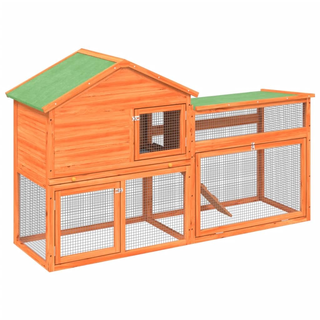 2-Tier Wooden Rabbit Hutch K23129