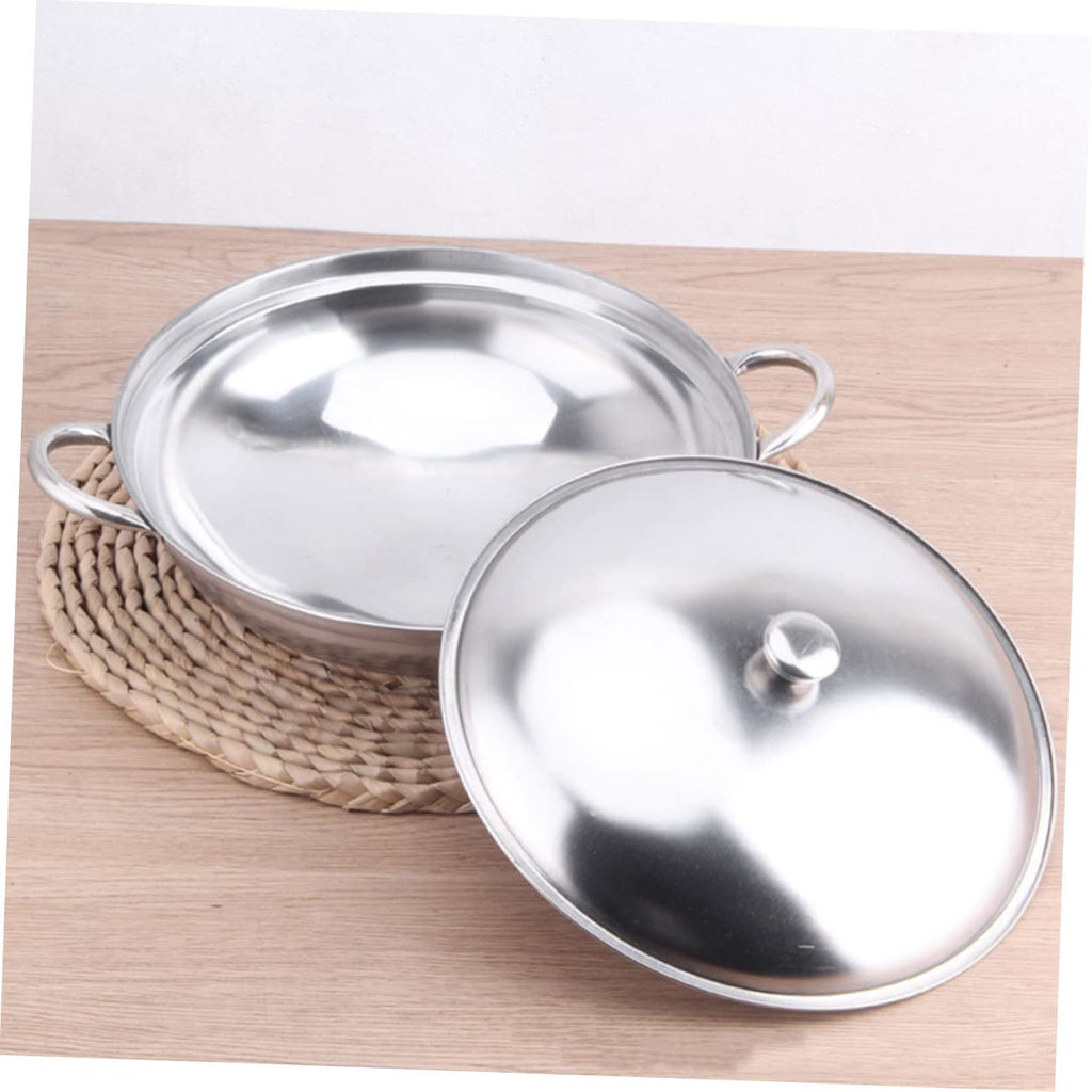 Stainless Steel Double Handle Cooking Pot with Lid U164504