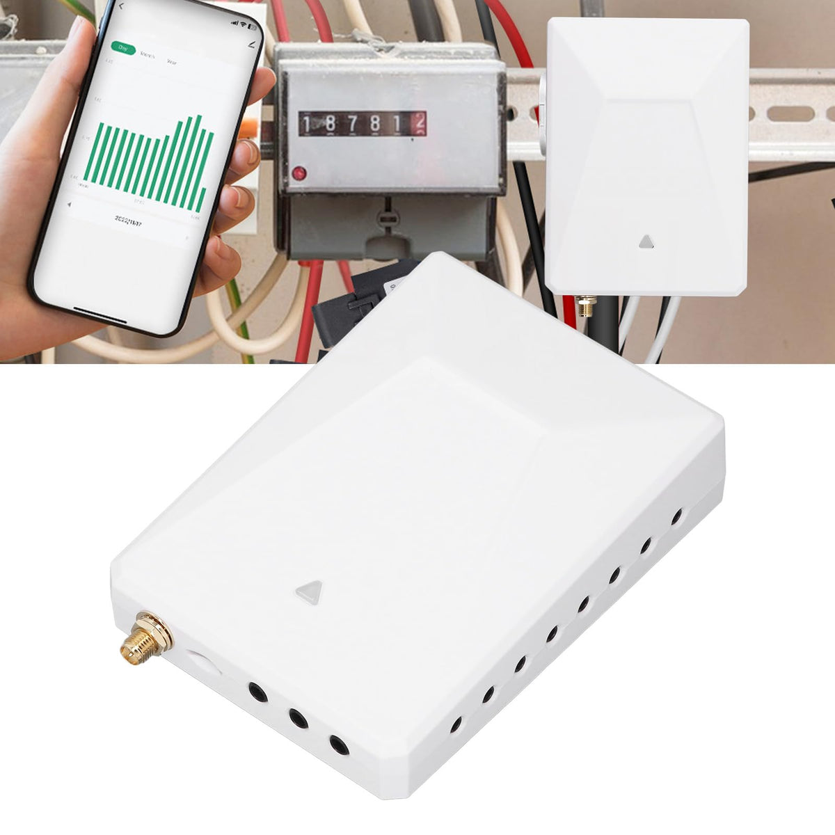WiFi 3 Phase 4 Wire Bidirectional Energy Meter with Sensors L683620