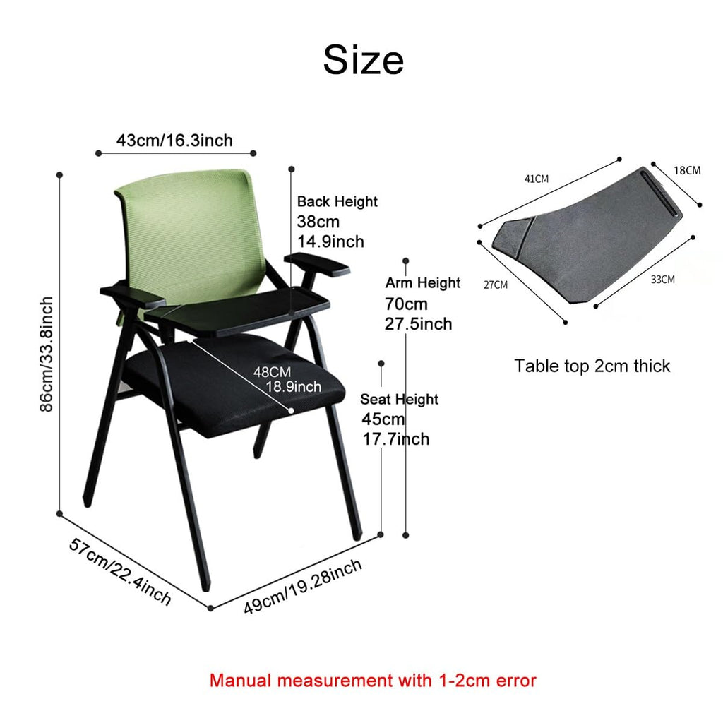 Grey Mesh Conference Chair with Desk F1647