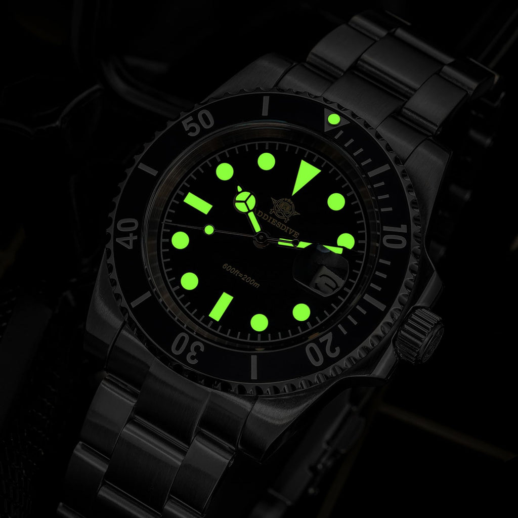 41MM Quartz Dive Watch Stainless Steel Bracelet C9540