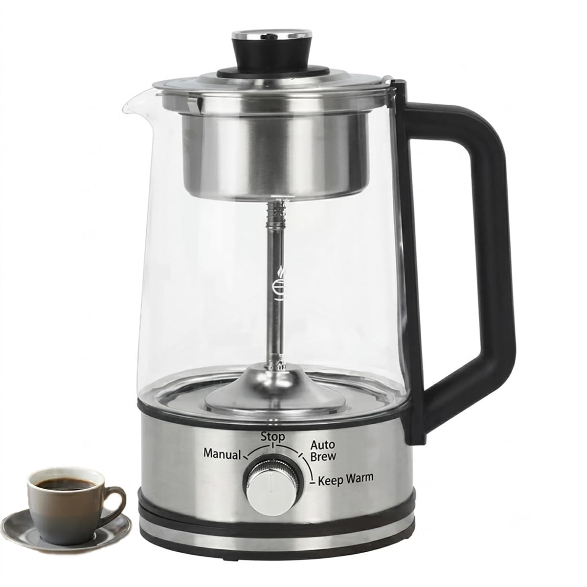 10-Cup Borosilicate Glass Electric Percolator Coffee Pot G4426