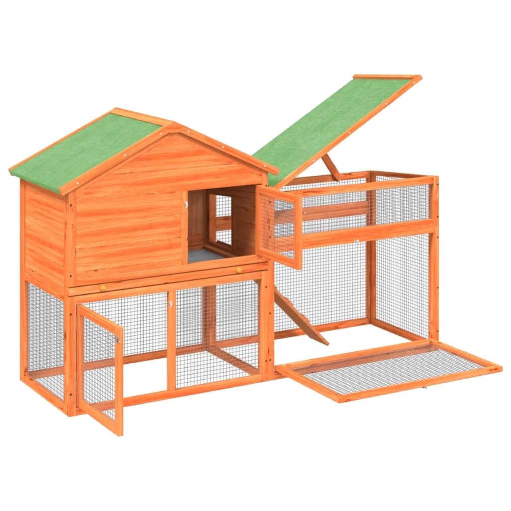 2-Tier Wooden Rabbit Hutch K23129