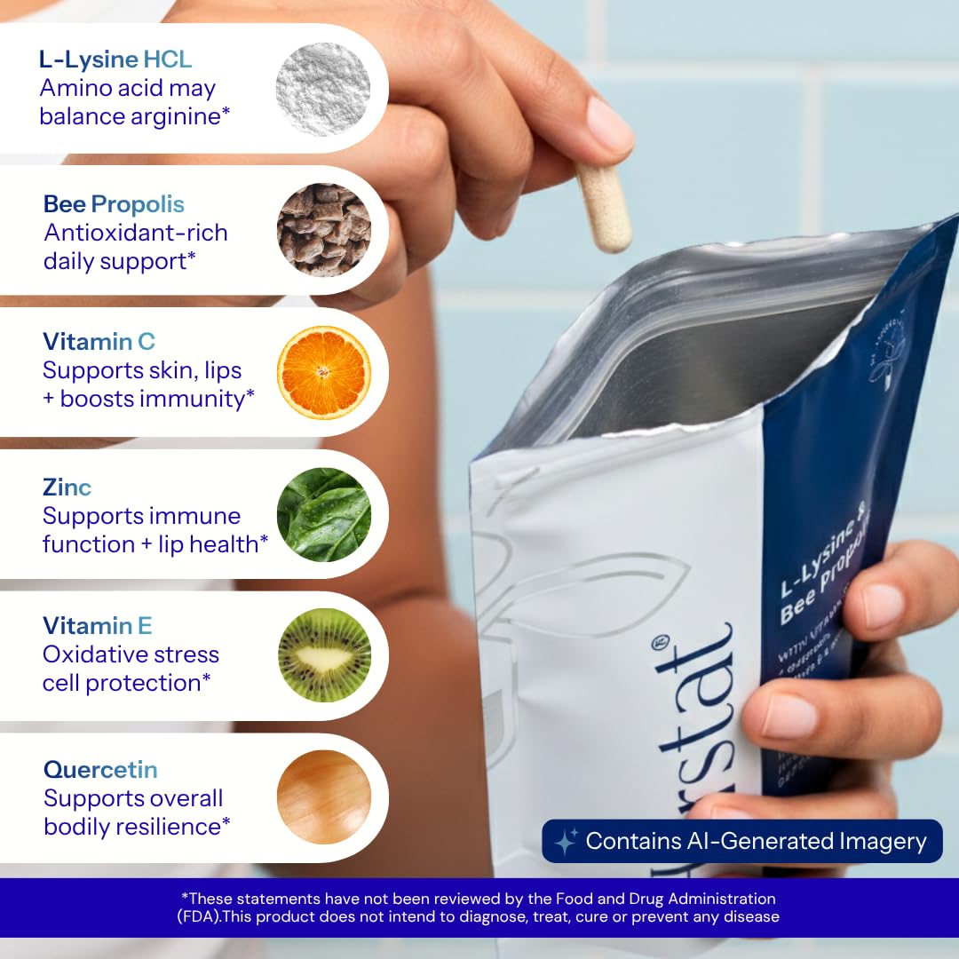 L-Lysine & Propolis with Quercetin, Vitamin C, Vitamin E & Zinc O864