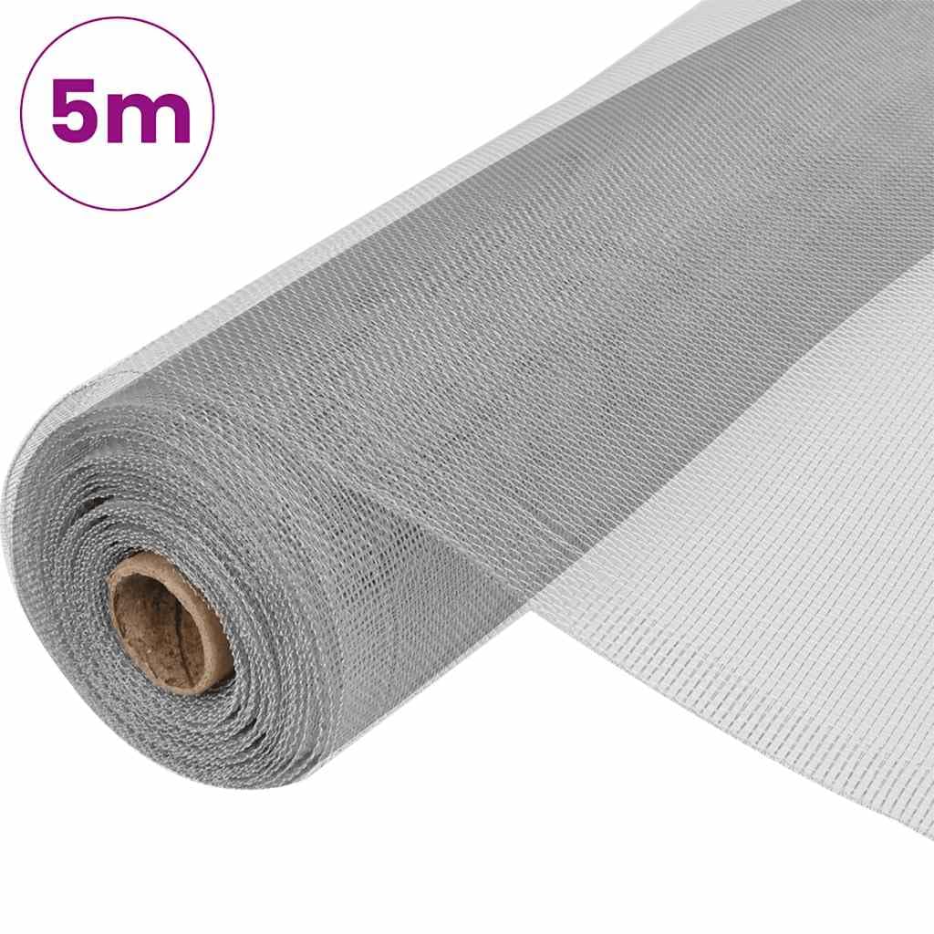 Aluminum Mesh Screen 39.4x196.9 Inch Silver O822653