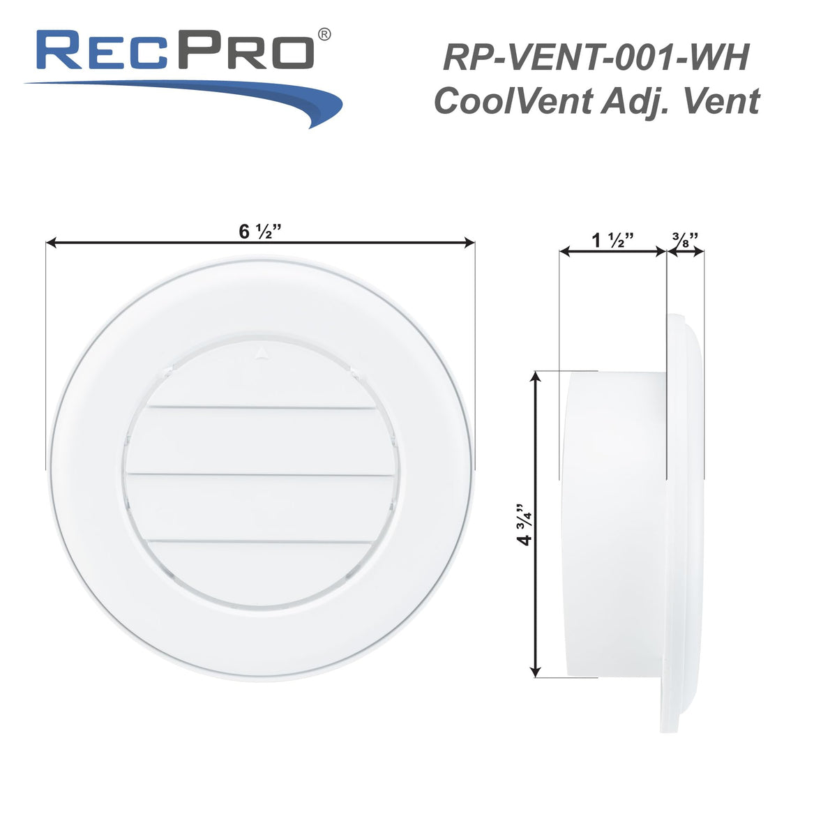 RV Ceiling Air Vent 5 Pack L2817