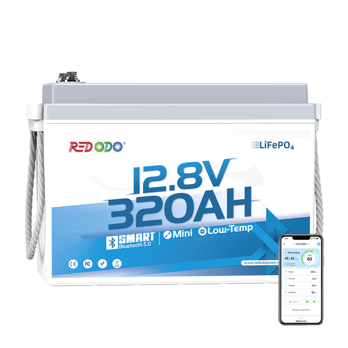 12V 320Ah LiFePO4 Battery W411