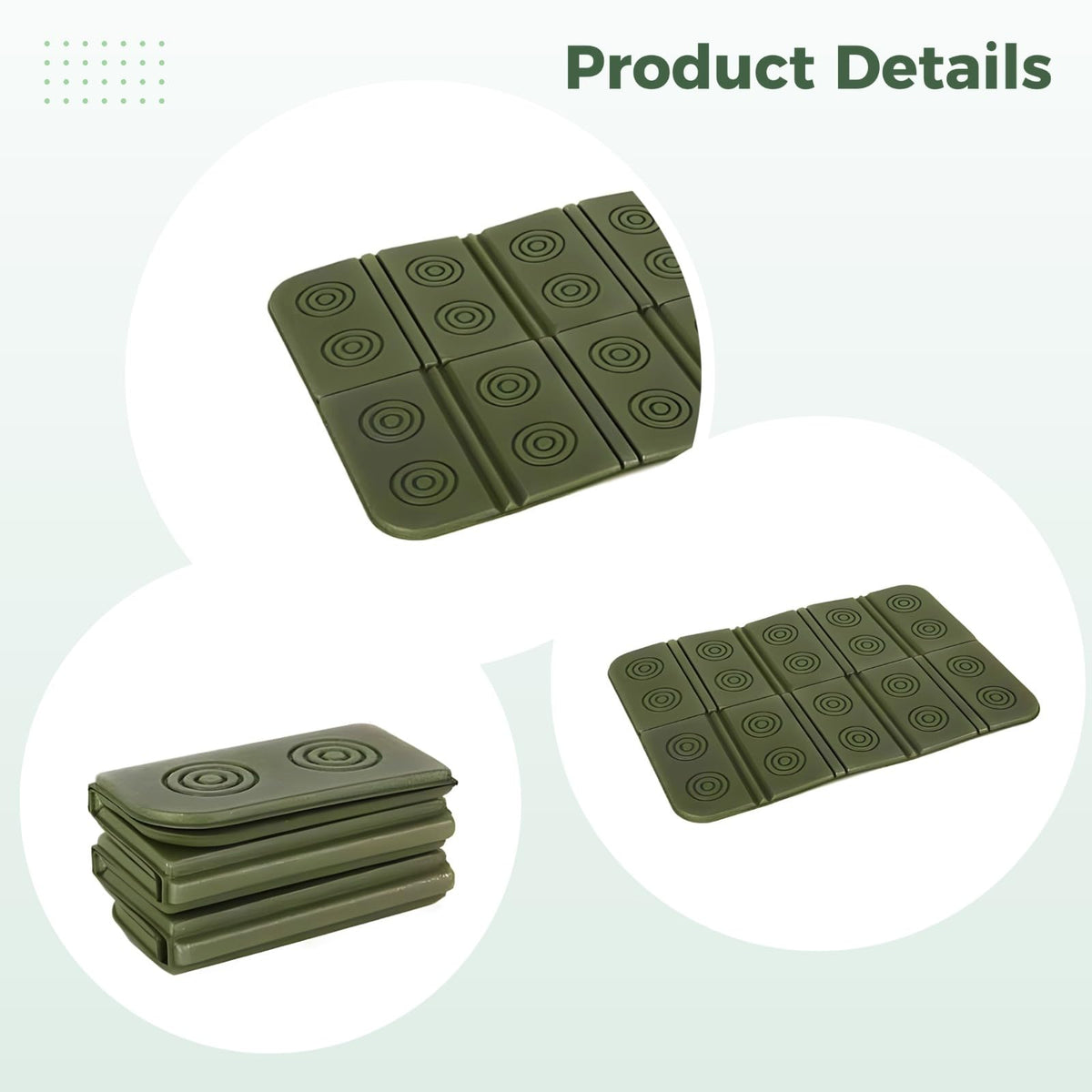 2 Pcs Waterproof Folding Foam Camping Mat Seat Cushion Z8122