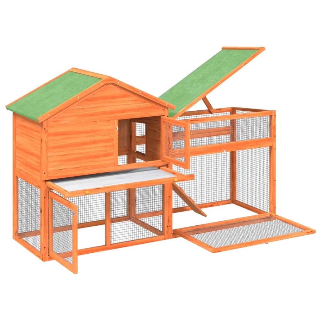 2-Tier Wooden Rabbit Hutch K23129