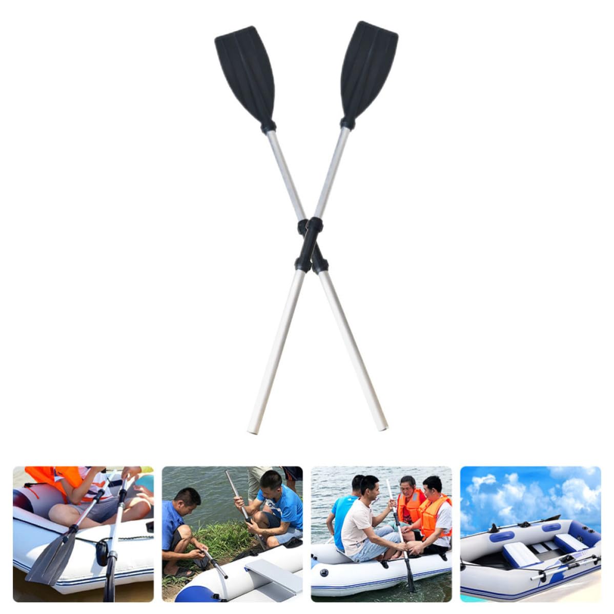 2pcs Adjustable Aluminum Alloy Kayak Paddle Set S402223