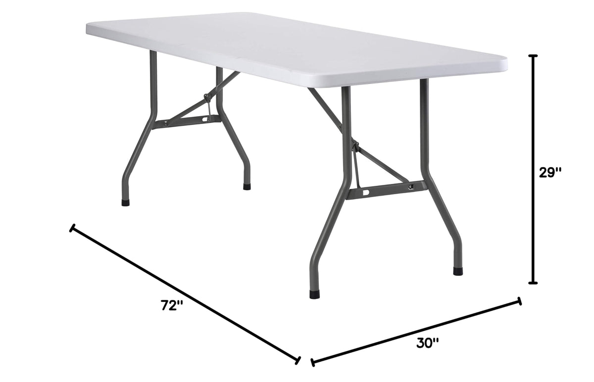 White Folding Utility Table M5310