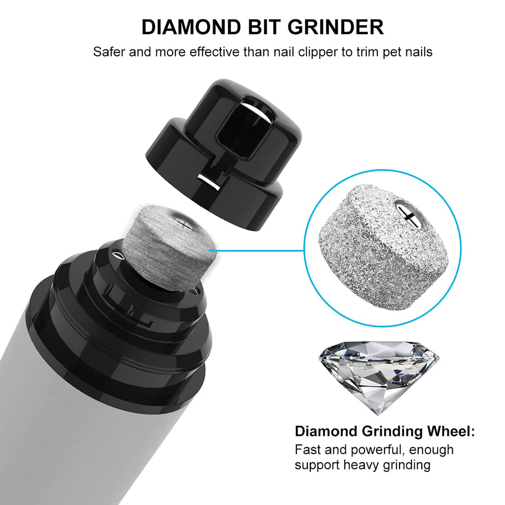 Dog Nail Grinder Quiet Electric Pet Nail Trimmer N394416