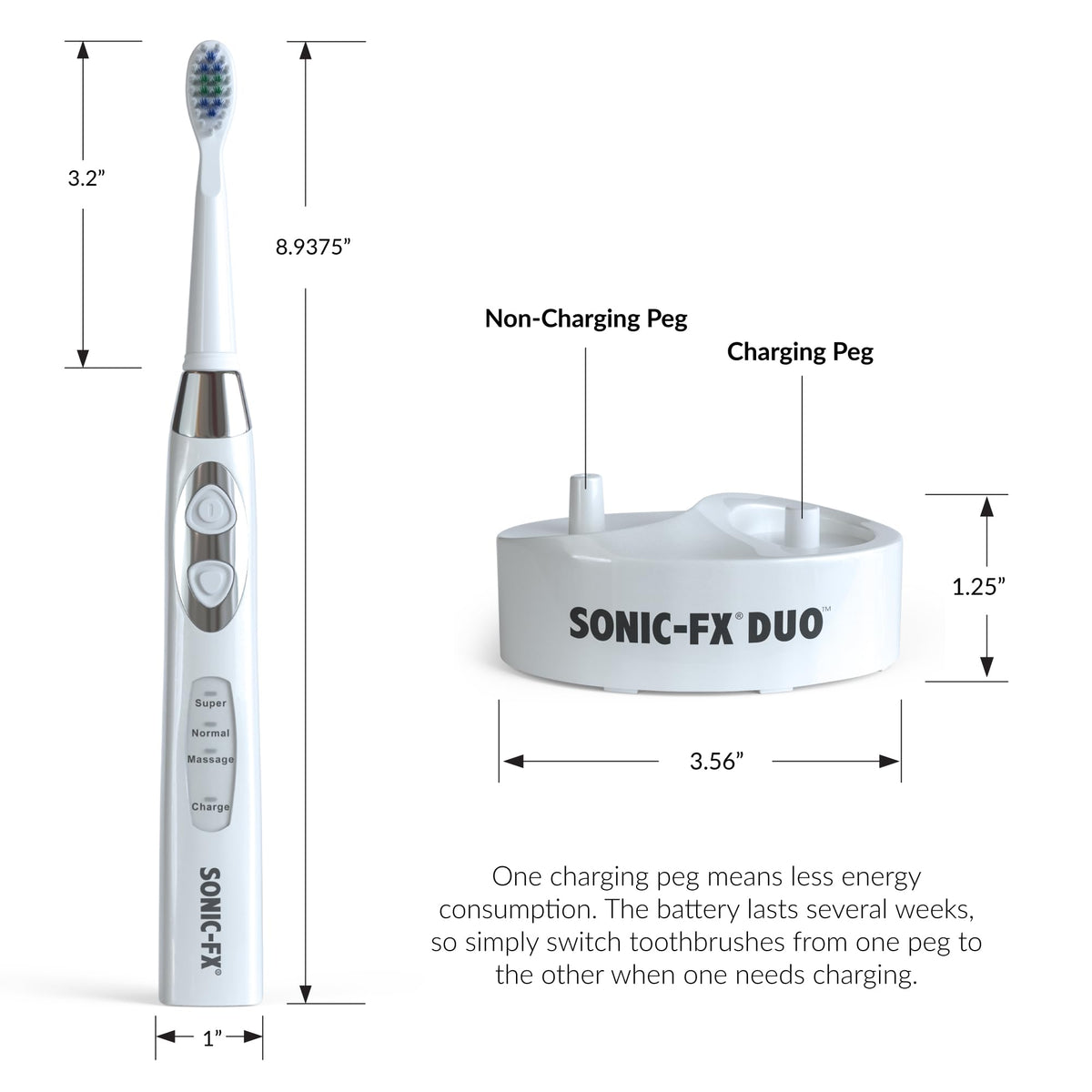 Rechargeable Electric Toothbrush Set with 14 Brush Heads A960