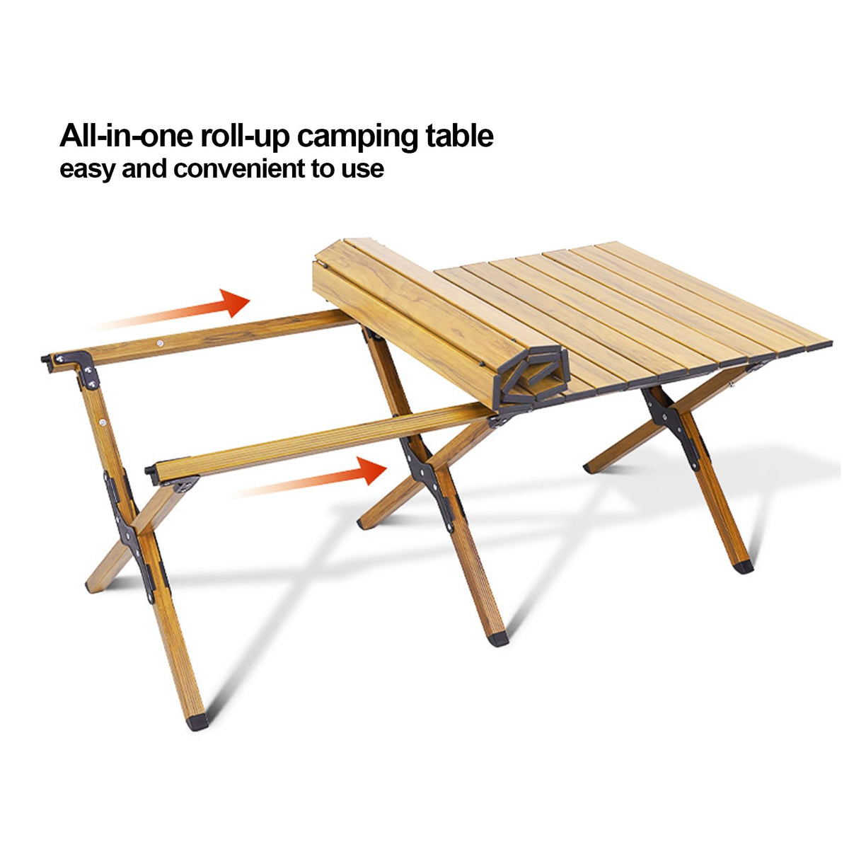 Folding Aluminum Camping Table with Carry Bag I424