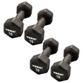 Neoprene Hexagon Dumbbells with Cast Ergo Handle, 10lb Pack of 4 W929001