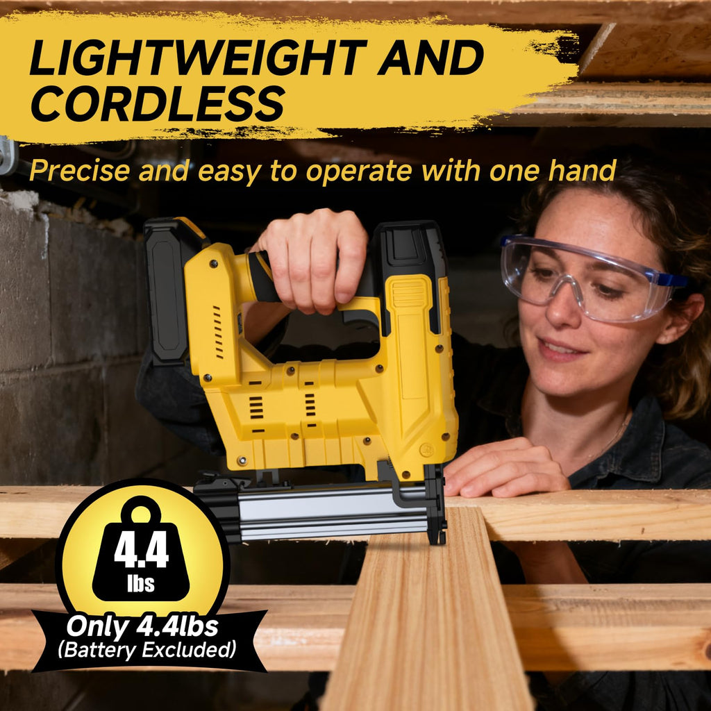 Cordless 18GA Brad Nailer & Stapler with 1000 Nails & Staples T668204