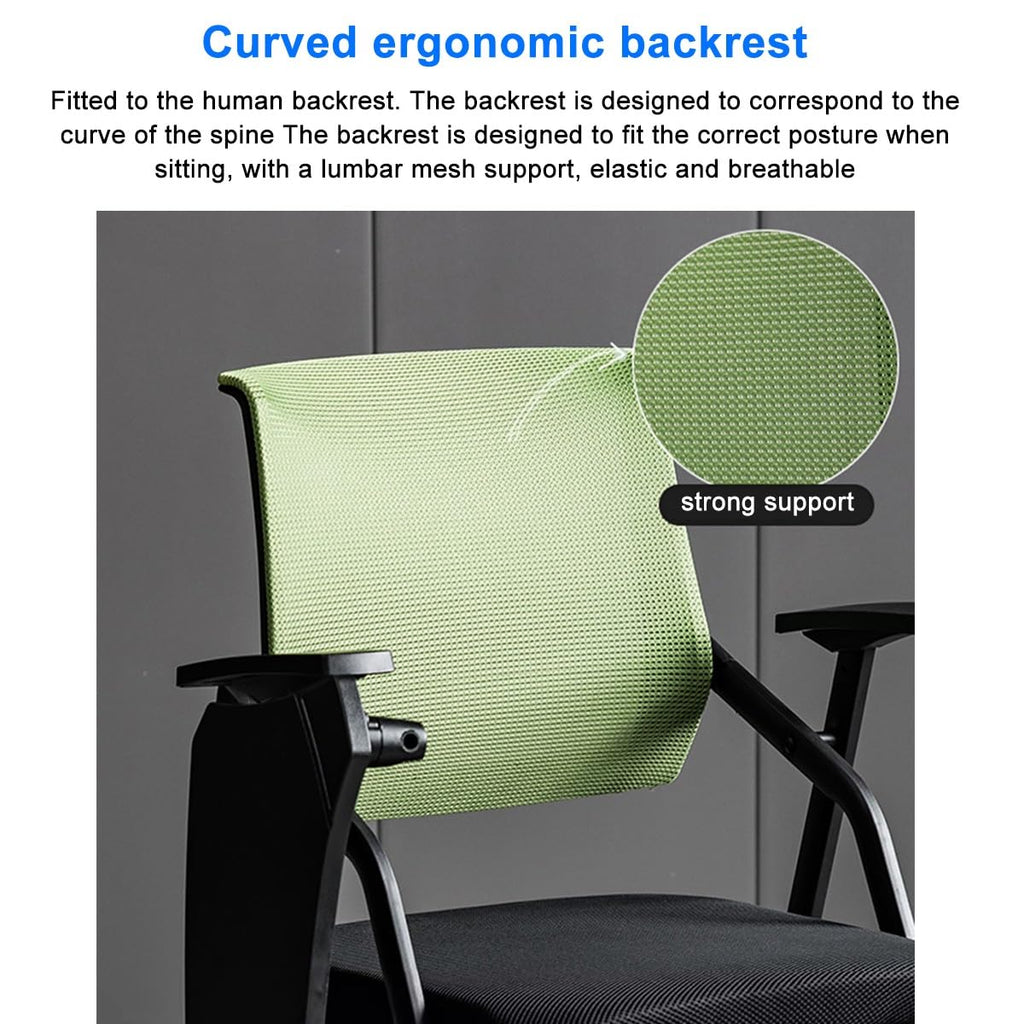 Grey Mesh Conference Chair with Desk F1647