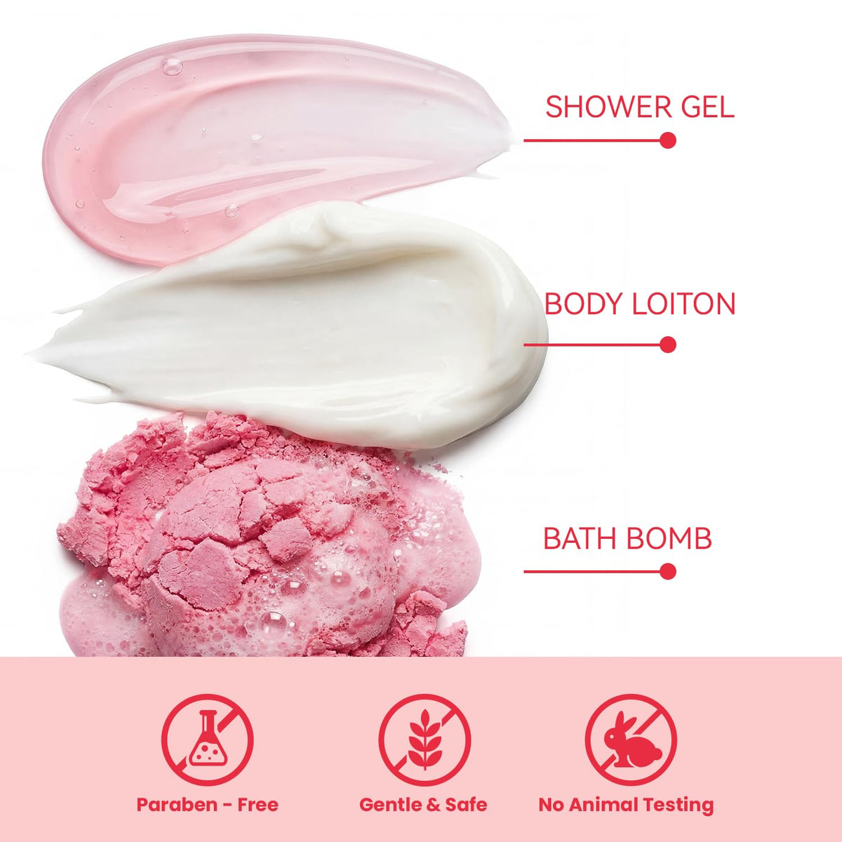 8 Pcs Rose Spa Gift Set G4860