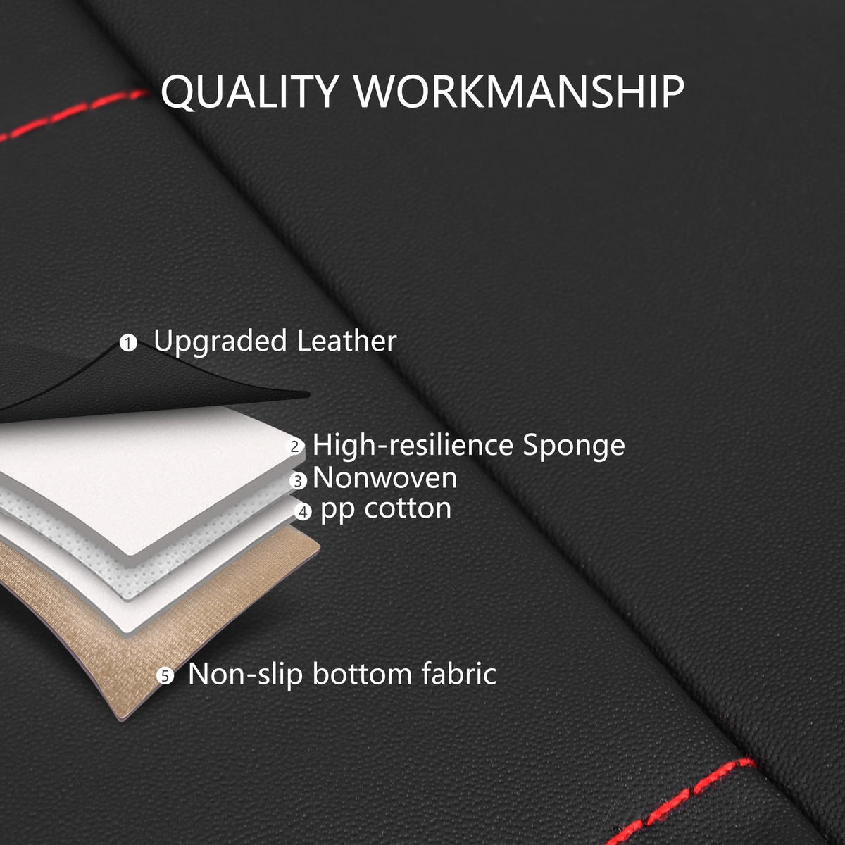 Waterproof Faux Leather Car Seat Cover Q7811