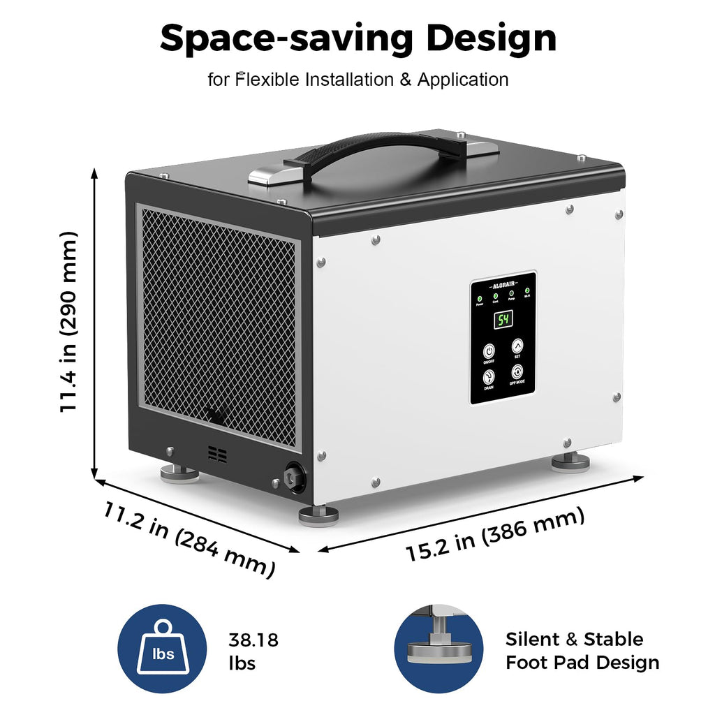 70 Pints Crawlspace Dehumidifier with Pump B42641