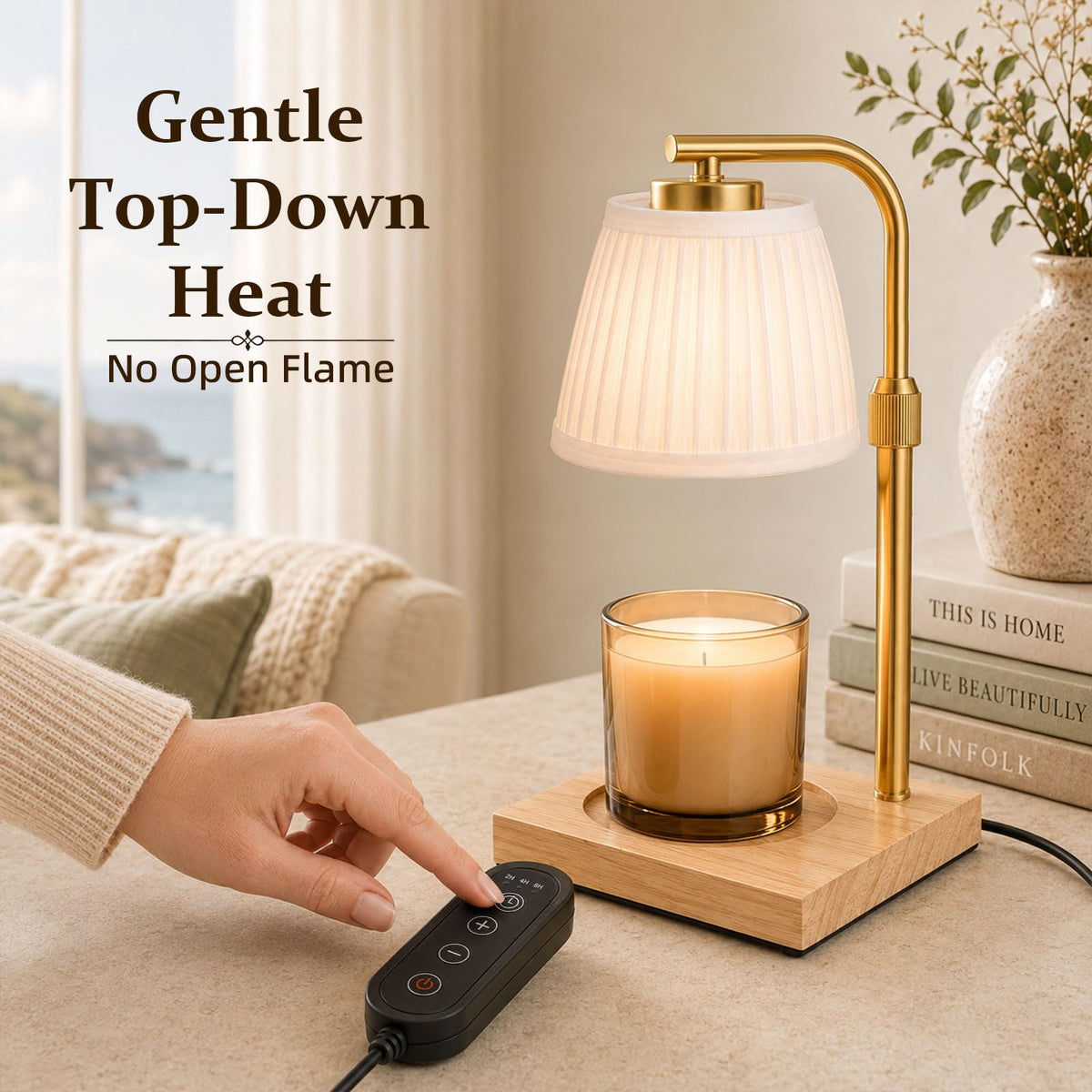 Candle Warmer Lamp with Timer and Dimmable Table Lamp V306051