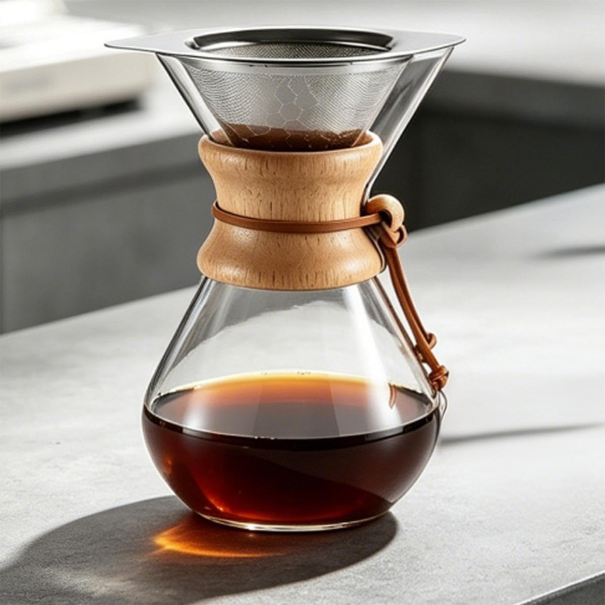 Heat Resistant Reusable Stainless Steel Drip Coffee Filter I4274