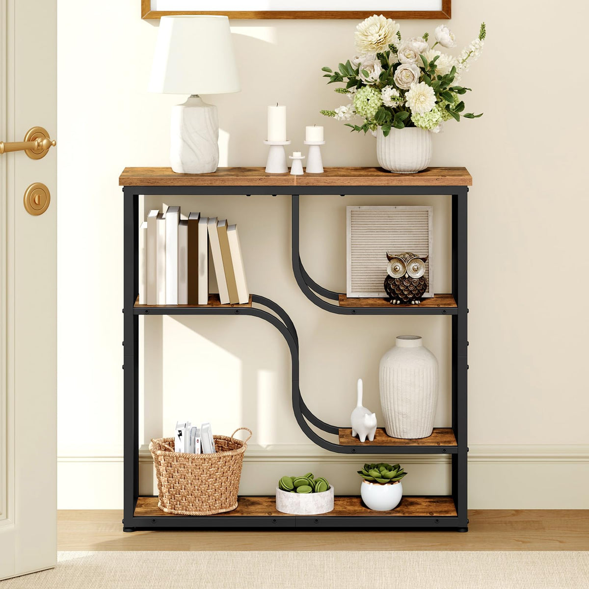 29.5" 5-Tier Narrow Console Table E411