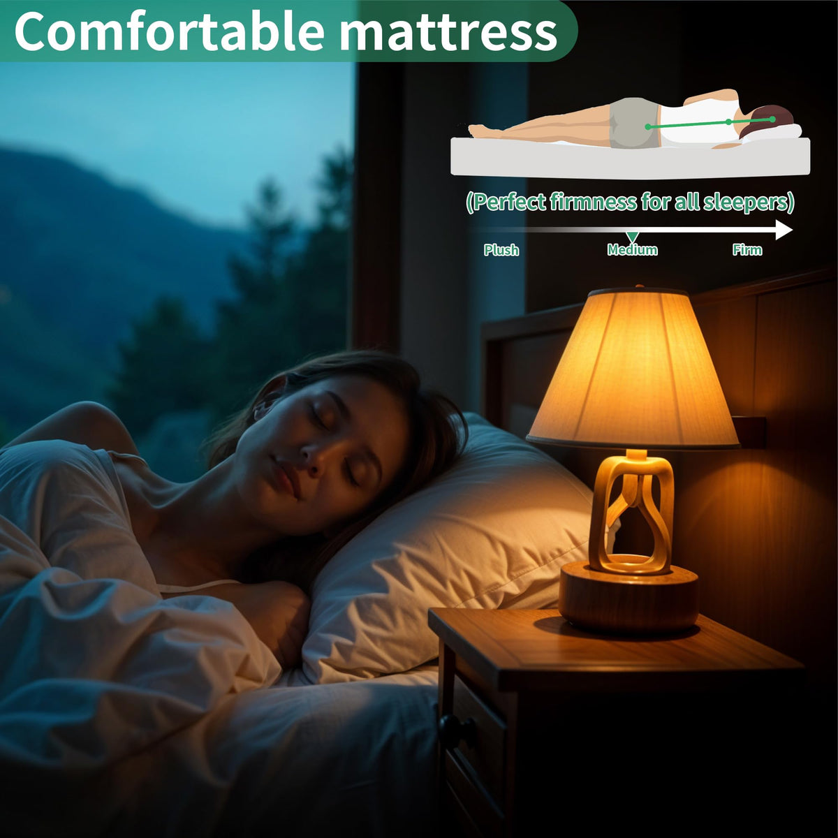 Folding Bed with Mattress, 5-Inch Memory Foam, 500lbs Capacity, Metal Frame V131656