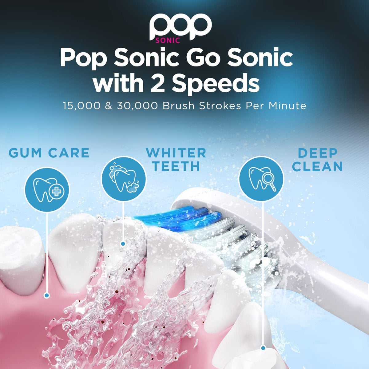 Electric Toothbrush with 2 Replacement Heads W804446