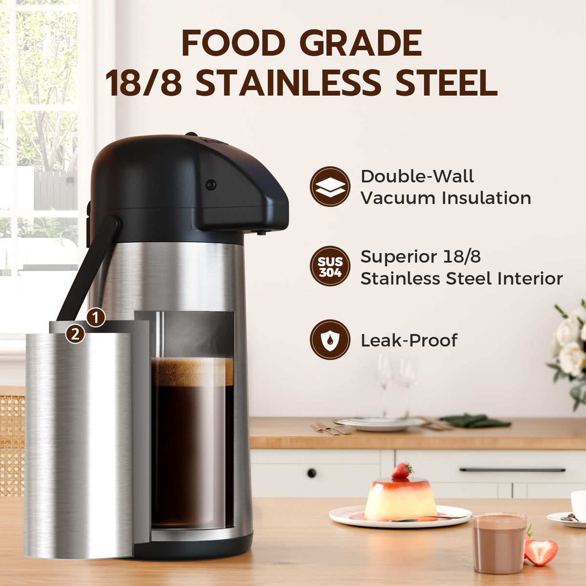 3L Pump Coffee Dispenser P552021