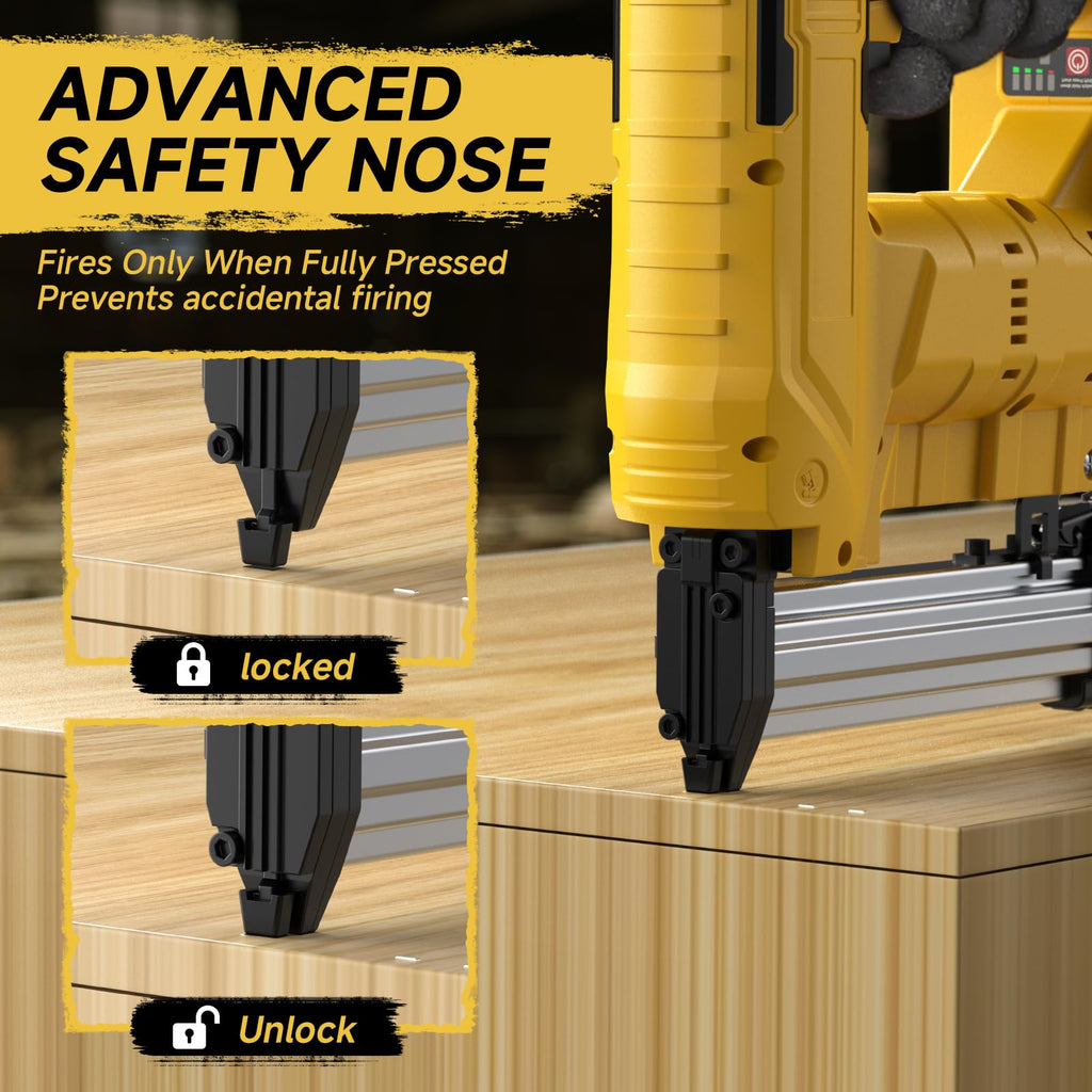 Cordless 18GA Brad Nailer & Stapler with 1000 Nails & Staples T668204