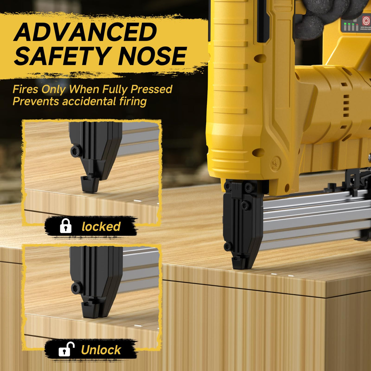Cordless 18GA Brad Nailer & Stapler with 1000 Nails & Staples T668204