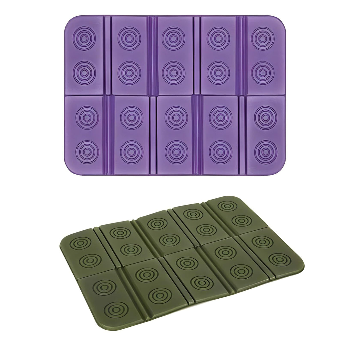 2 Pcs Waterproof Folding Foam Camping Mat Seat Cushion Z8122