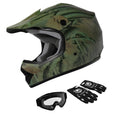 Youth Kids Motocross Helmet with Goggles & Gloves G945