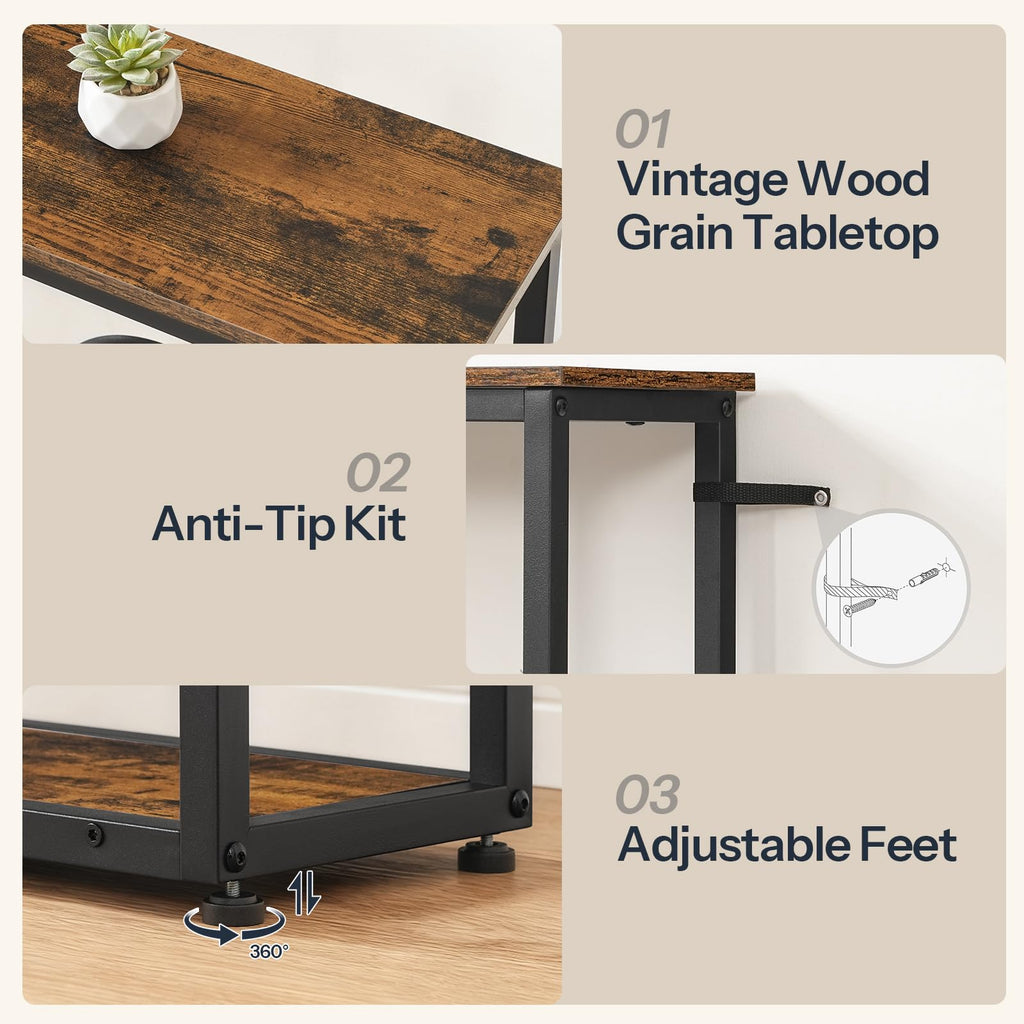 29.5" 5-Tier Narrow Console Table E411