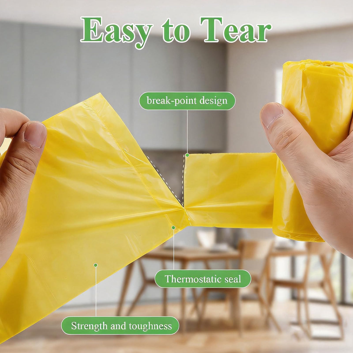 3 Gallon Biodegradable Unscented Trash Bags 100 Count I379367
