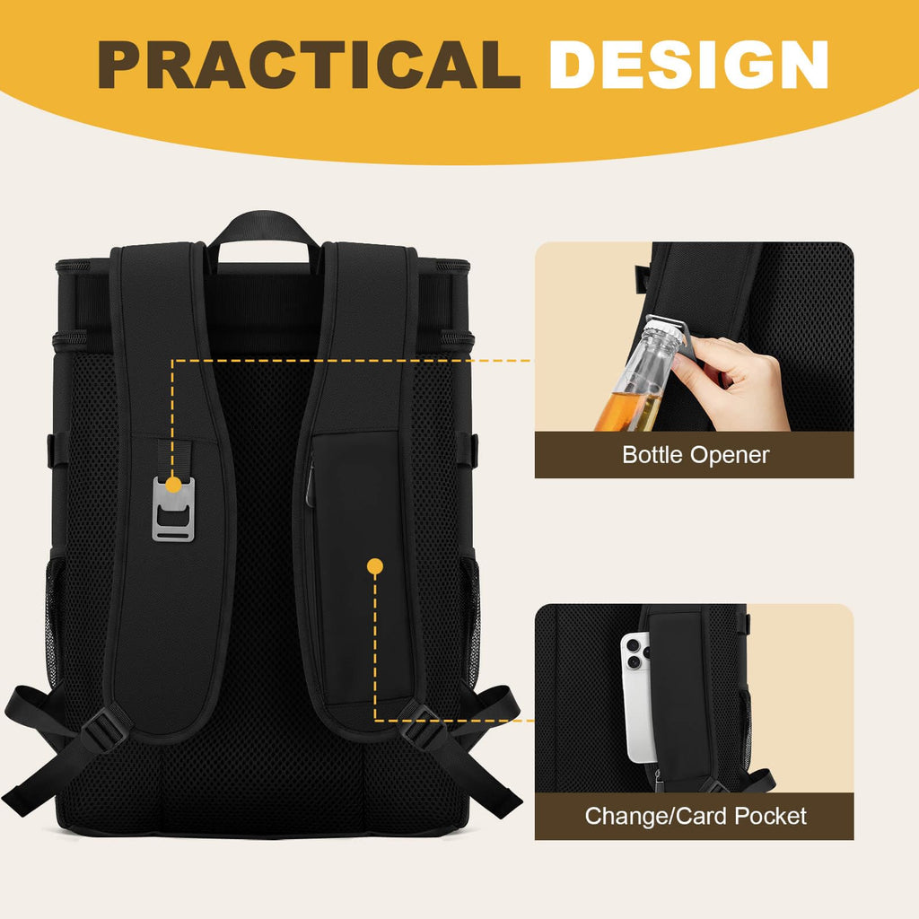 40 Cans Insulated Cooler Backpack O811689